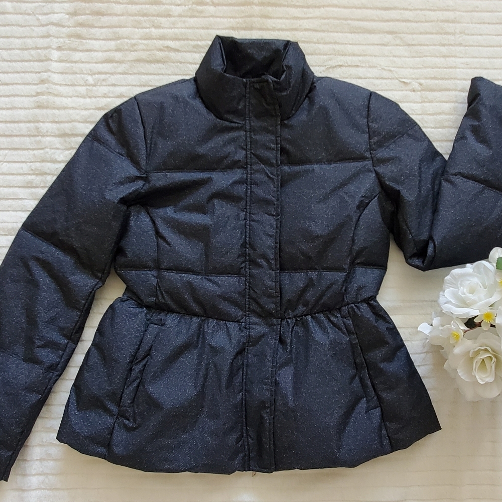 NWT Lark & Ro Women's Peplum Puffer Jacket Medium
